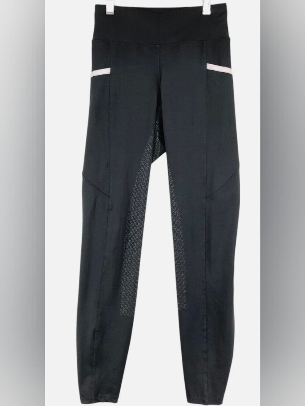Men's Black Grip-Panel Athletic Joggers